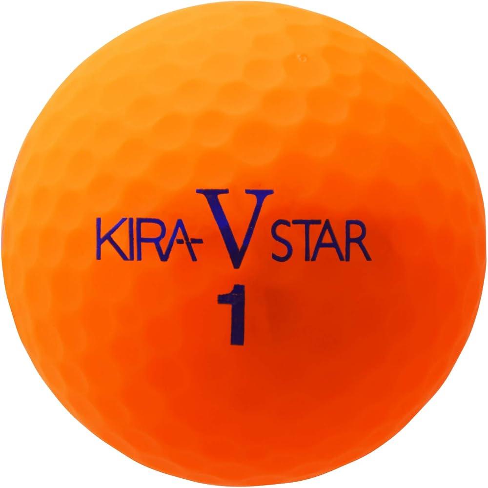 Kasco Kira Star V Мячи для гольфа Оранжевые 2-составные Подходят для скорости головки клюшки 25-45 миль/ч Упаковка 12 шт.