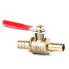 6-12mm Pneumatic Ball Valve Hose Barb Inline Brass Water Oil Air Gas Faucet Shutoff Fuel Line Ball Valve Pipe Fittings