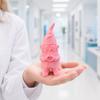 3D-печатный гном, медицинский работник, украшение, фигурка врача со стетоскопом и значком, милая розовая статуэтка медсестры для декора стола и в качестве подарка