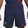 Nike Dri-FIT ADV Logo однотонные шорты с эластичной талией, прямые, сезон 22-23, футбольные шорты Paris Saint-Germain, мужские шорты темно-синего цвета DX2630-410