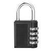 Z50 80*43*14mm Heavy Duty 4 Dial Digit Combination Lock Weatherproof Security Padlock Outdoor Gym Safely Code Lock Black
