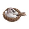 Home House Decoration Handmade Craft Artificial Craft Birds Birds Egg Bird Nest Realistic Feathered