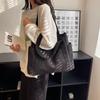 Women's Shoulder Bag New Simple Solid Color Student Portable Make-up Bag Large Capacity Canvas Commuter Tote Bag Women
