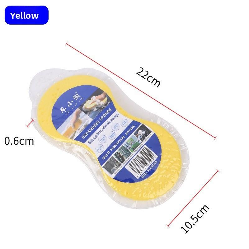 Губка для мойки автомобиля, Вакуумно сжатый большой губчатый блок в форме пчелиных сот, Губка высокой плотности для воскования и полировки автомобиля