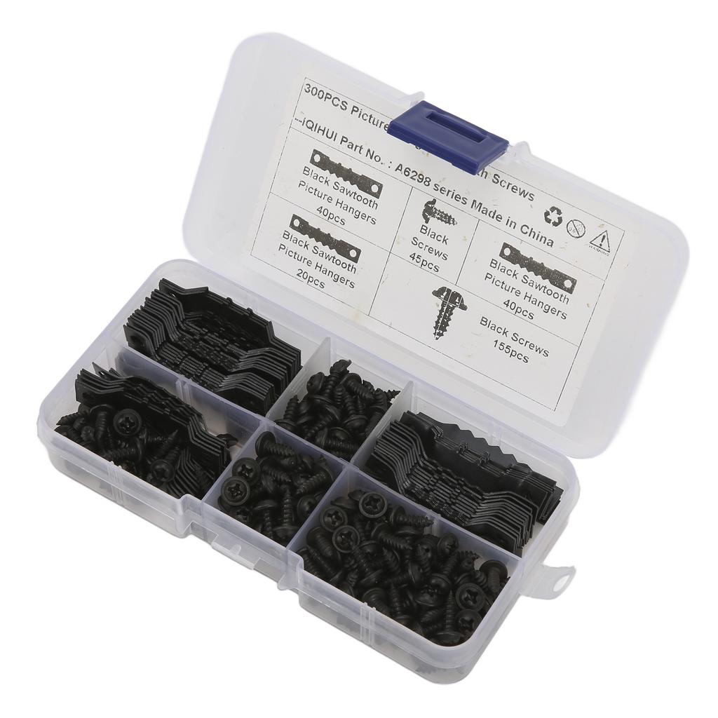 100Pcs Sawtooth Picture Hangers Rust Resistant Stable Durable Seamless Sawtooh Frame Hanging Hooks