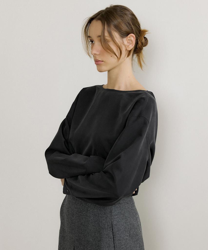 OCTETTE Reversible Cowl Blouse_2Color