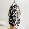 Classic Scarf Women's Autumn and Winter Versatile Imitation Cashmere Double-sided Thickened Warm Shawl Simple Business Scarf