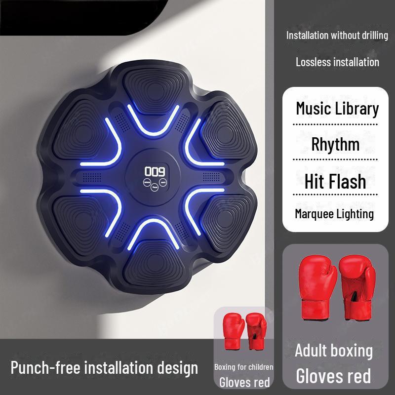 Умная Bluetooth музыкальная настенная мишень для бокса для домашнего фитнеса и тренировок