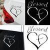 Blessed Heart Cross Car Truck Vehicle Body Window Reflective Decal Sticker Decor