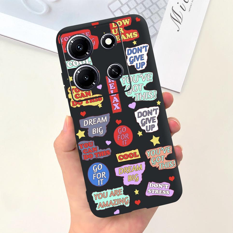 For Infinix Note 30i Note 30 Pro 30 vip Note30 4G 5G Phone Cover Moon Night Cartoon Cool Style Soft Silicone For Note30i Bumper