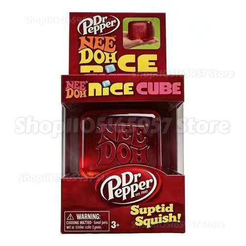 Красный Nee-Doh Nice Cube Сенсорная игрушка-сквиш Suptid Мялка Снятие стресса Кубик-фиджет Для детей Взрослых Настольная игрушка