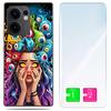 Etui Do Oppo Reno 13F 5G / 13 Fs 5G Obudowa Foto Case Plecki Oczy Szkło 9H
