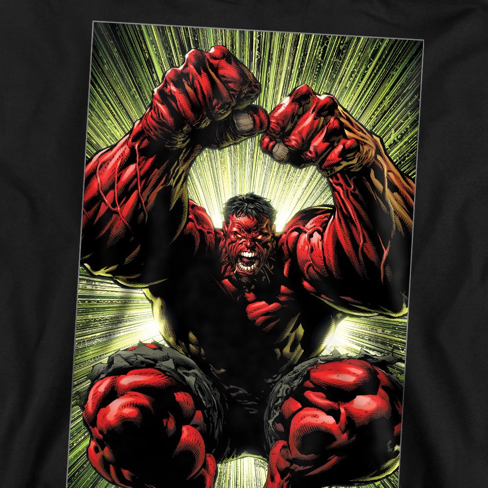 Marvel Unisex Adult Red Hulk Attack Sweatshirt
