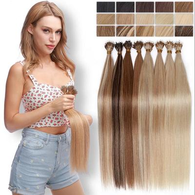 Человеческие волосы, прямые нанокольца для наращивания волос, 1 г/шт., 50 г/упаковка, 45/50/55/60 см.