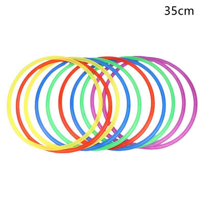 10Pcs Outdoor Funny Physical Training Sport Lattice Jump Rings Portable Football Soccer Speed Agility Training Rings