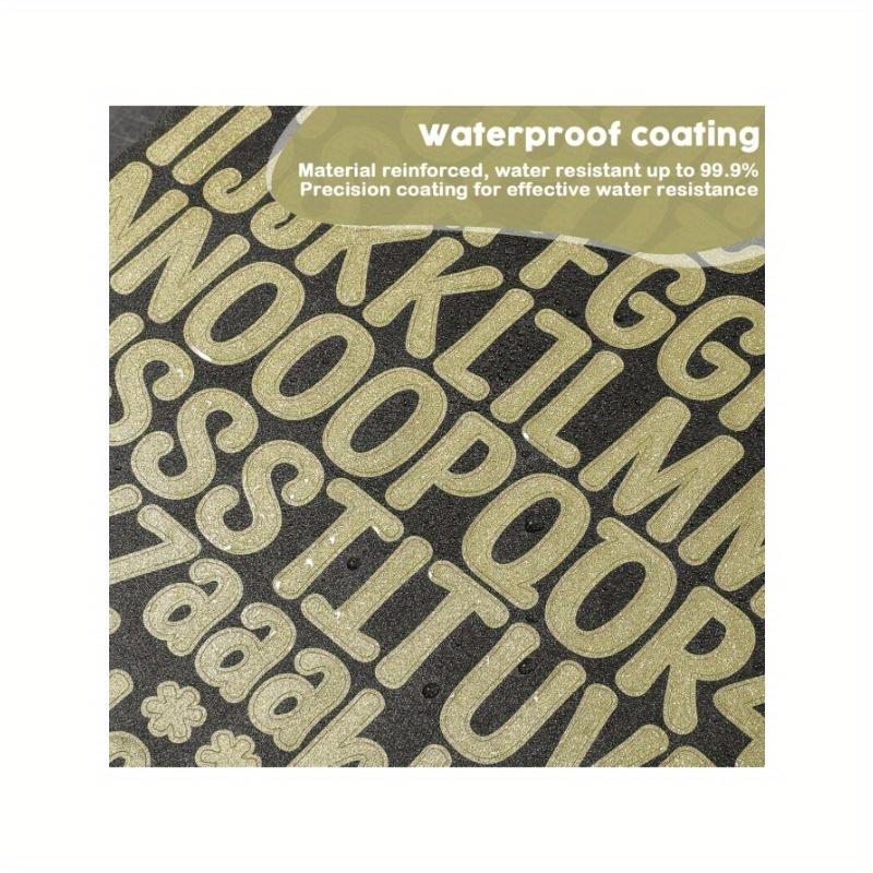 Блестящие золотые наклейки с буквами, наклейки с цифрами алфавита, наклейки для рождественского подарка, DIY-поделок, скрапбукинга, конвертов, открыток