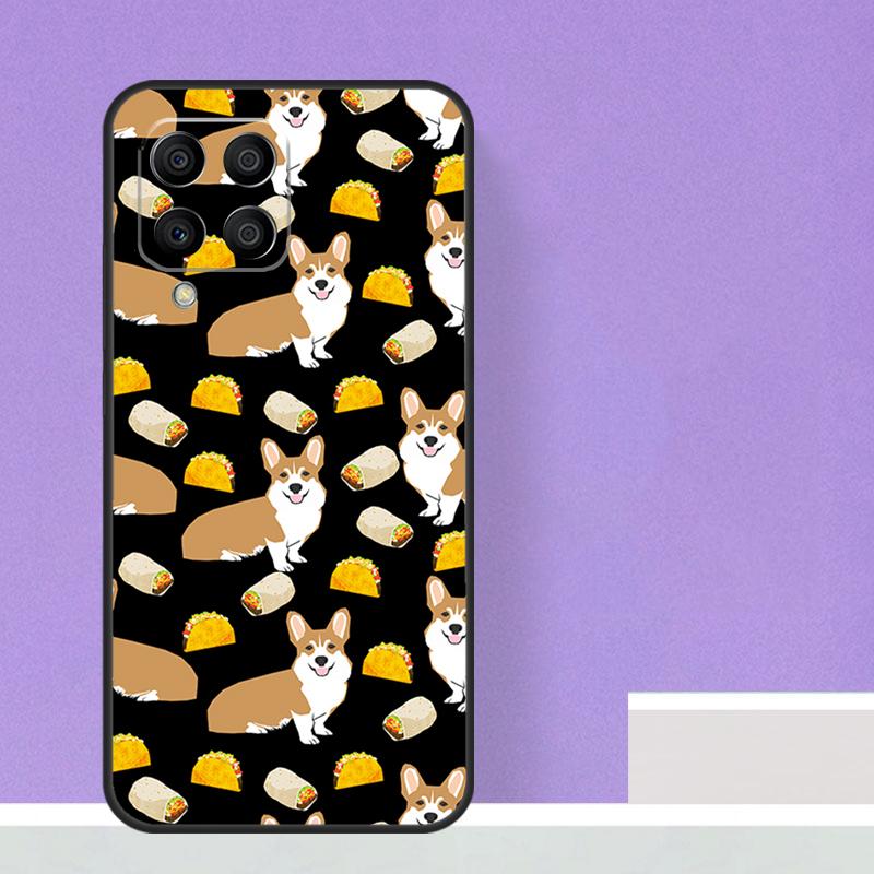 Мультяшный корги собака для Samsung Galaxy M12 M32 M52 M14 M34 M54 M21 M51 M31 M30s M20 M15 M55 M13 M33 M53 чехол