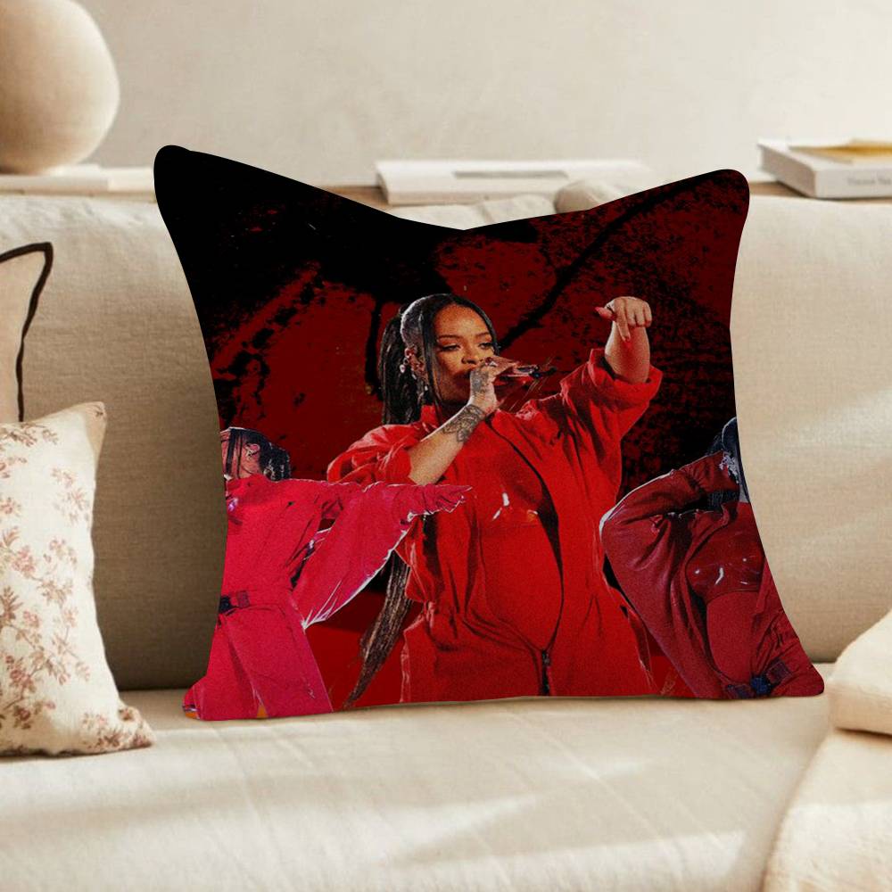 Famous Singer Rihanna Pop Music Personalized Pillow Cover Kids Bedroom Wild Party Decor Pillowcase kid Birthday shower Gift