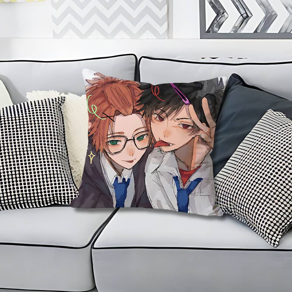 Manga PPhantom Busters Various Sizes Square Pillow Case For Car Home Bedchamber Decor Custom Valentine gift