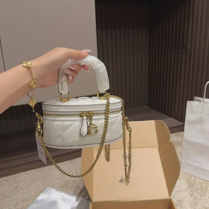 2024 Классическая ретро-сумка Trali 17 Box Crossbody Chain Bag - Европейский и американский стиль