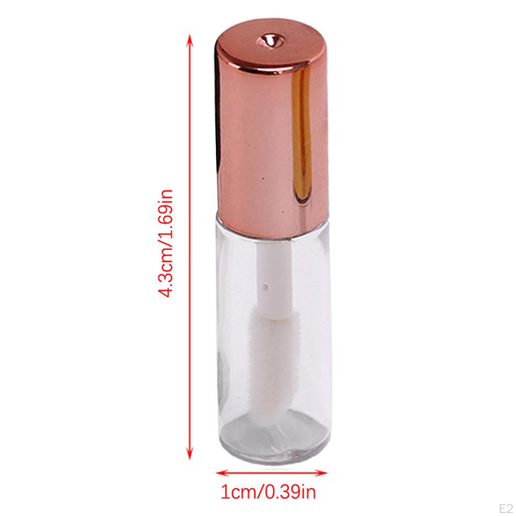 10 Pieces Lip Gloss Bottles Oil Containers Refillable Diy Cosmetic Supplies Cute Balm