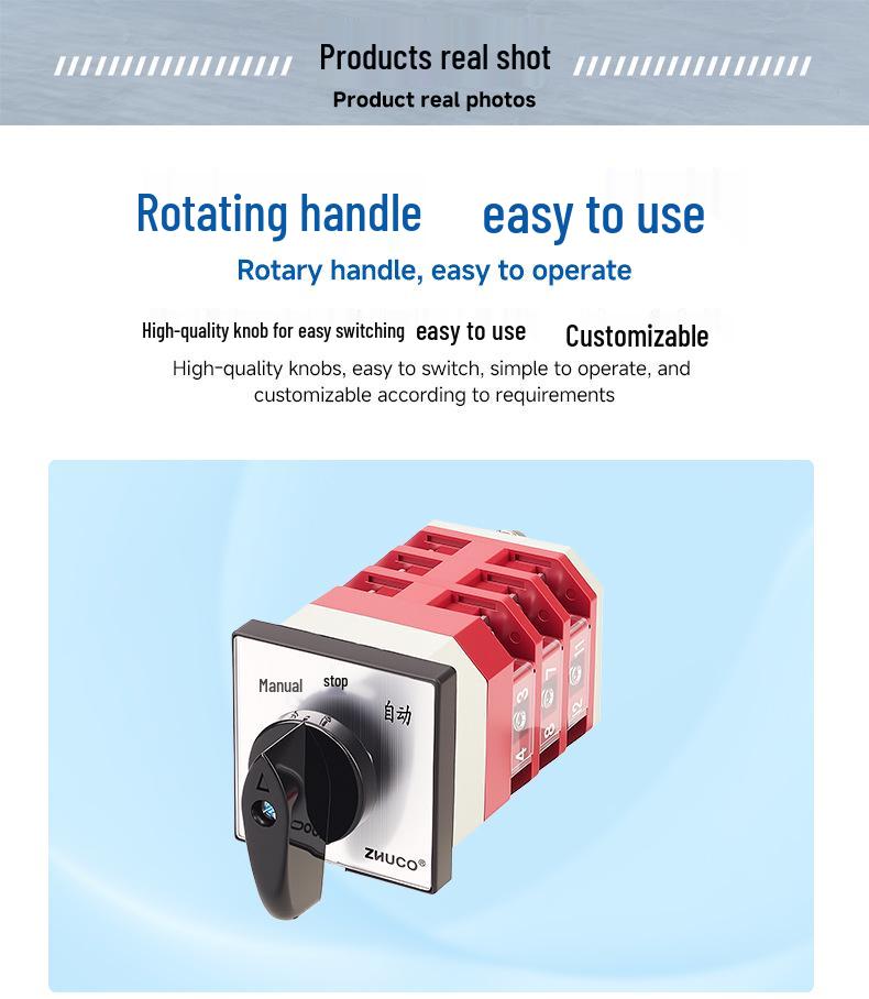 Zhuochao LW12-16/D0723.3 Three-Speed Auto-Manual Changeover Switch
