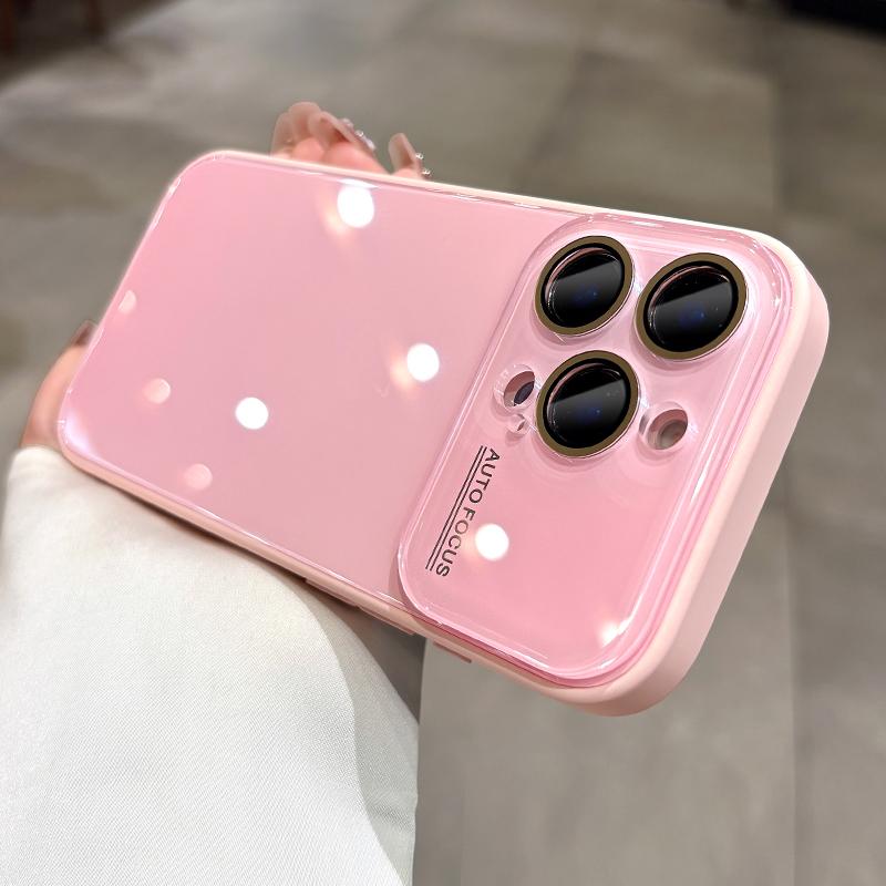 Роскошный чехол для защиты камеры из закаленного стекла Candy для iPhone 17 16 15 14 13 12 Pro Max, противоударный бампер, бронированная жесткая крышка, capa