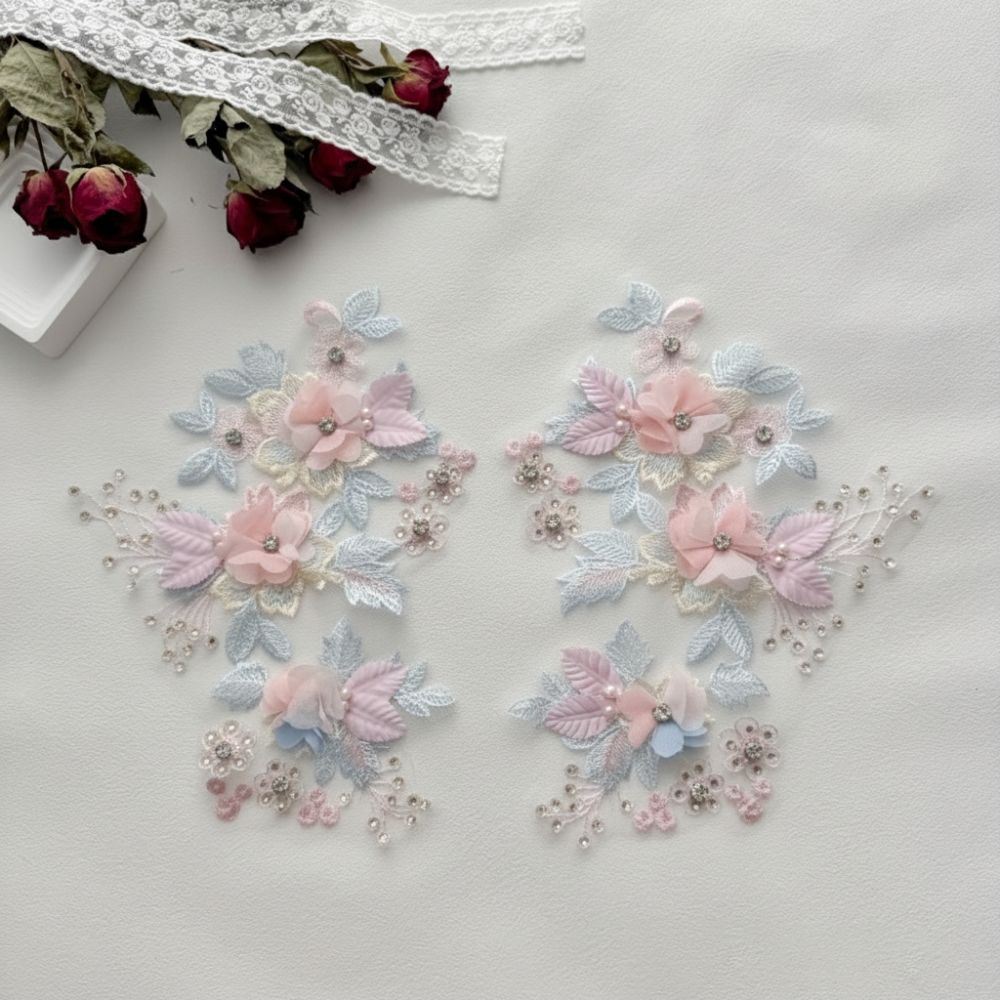 Sequin Embroidery Sequin Applique Patch Lace Fabric Lace Fabric Patch Embroidery Lace Patch