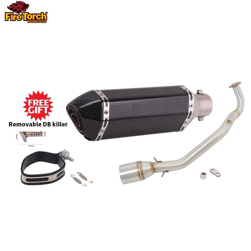 Slip On For YAMAHA Cygnus Gryphus 125cc Full System Motorcycle Exhaust Escape Moto Front Pipe Muffler With Reomvable DB Killer