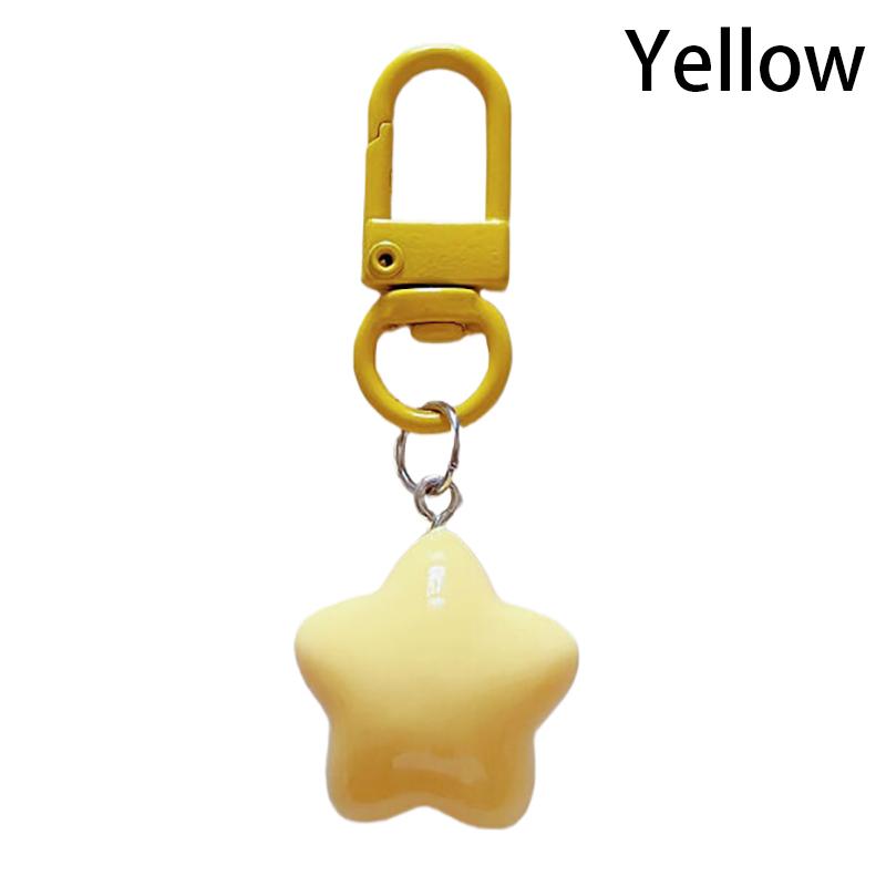 1 Pcs Cute Stars Keychain Pendant Keyring For Girls Backpack Charm Headphone Case Accessory Creative Gifts