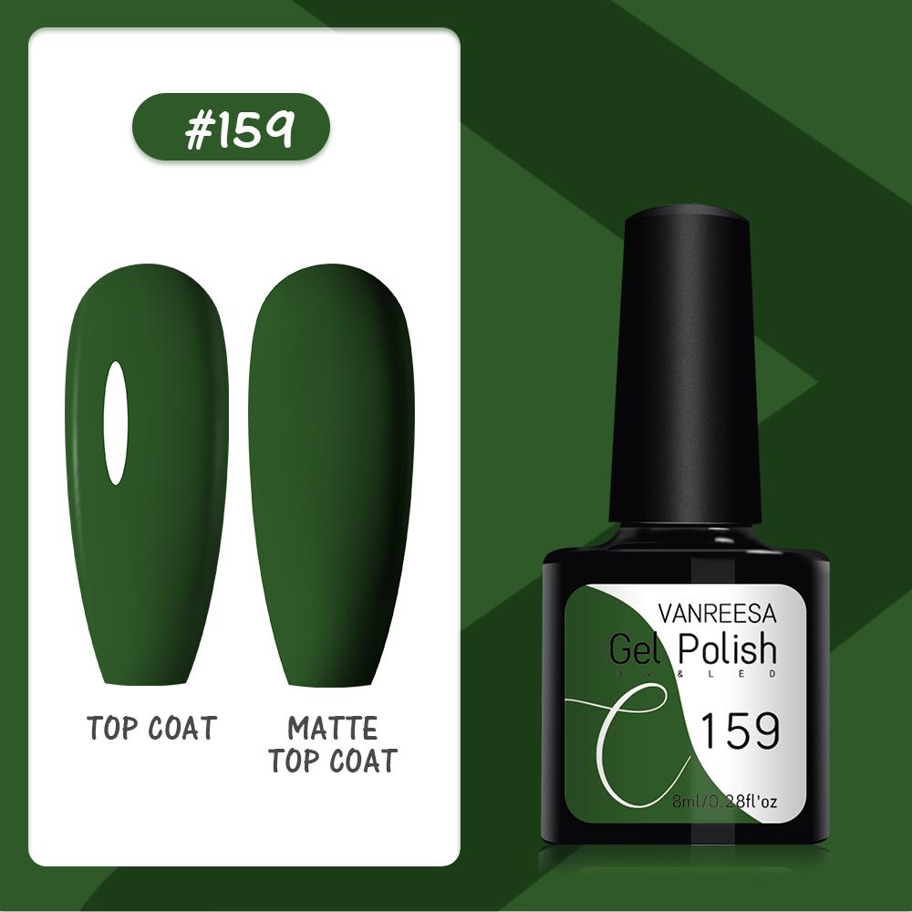 VANREESA Набор гелей для ногтей 111 цветов Гель-лак для ногтей Soak Off Базовое покрытие Верхнее покрытие Маникюр для ногтей УФ-светодиодный полуперманентный лак Стойкий гель для дизайна ногтей