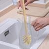 1/2Pcs Sisal Fiber Toilet Brush Eco-Friendly Beechwood Long Handle Cleaning Brush Sustainable