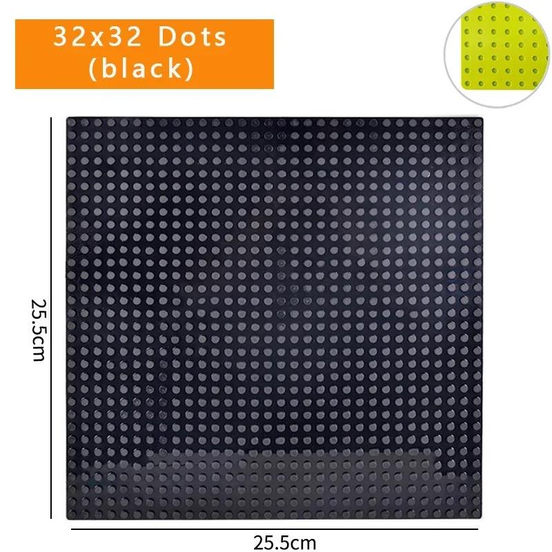 Нетоксичные Базовые Пластины 32x32 Классические Пластины 32x32 Точки Городские Детали для Постройки Конструктор Фигурки Креативные Игрушки Пластиковые Кирпичики Подарки