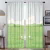Тюль «Кролик и трава» для штор в спальню, для штор в гостиную, перегородка, шторы для домашнего интерьера, 2 штуки, оттенки, кухня