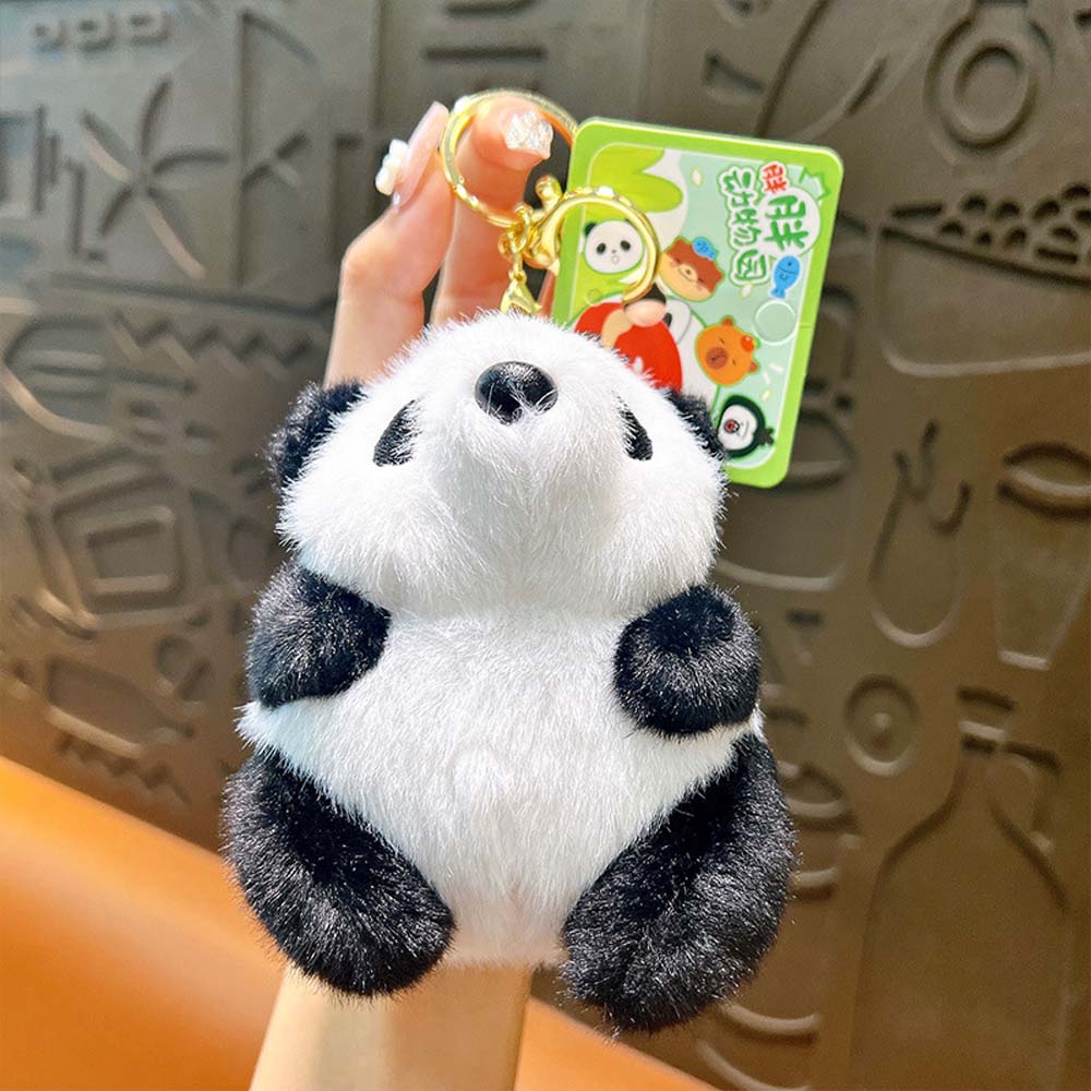 Ключи Аксессуары Мультяшная Панда Брелок Мягкая Набивная Панда Сумка Подвеска Игрушки Подарки