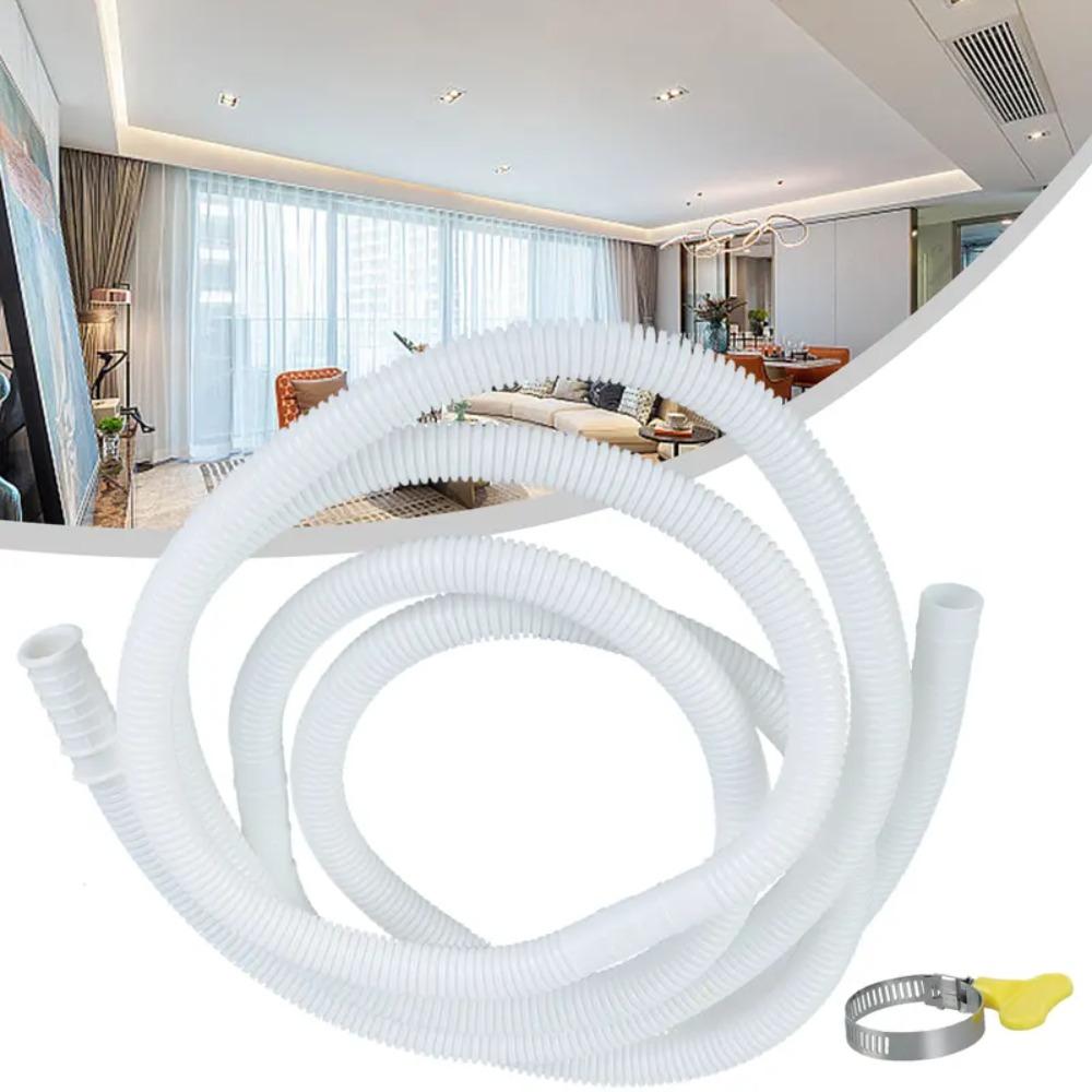 Flexible Air Conditioning Drain Tube White Faucet Extension Connector Hose  Bathroom