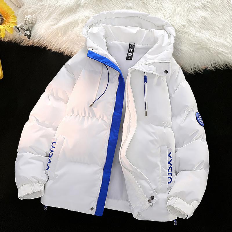 8028 Young Men's Hooded Thick Winter Sports Coat