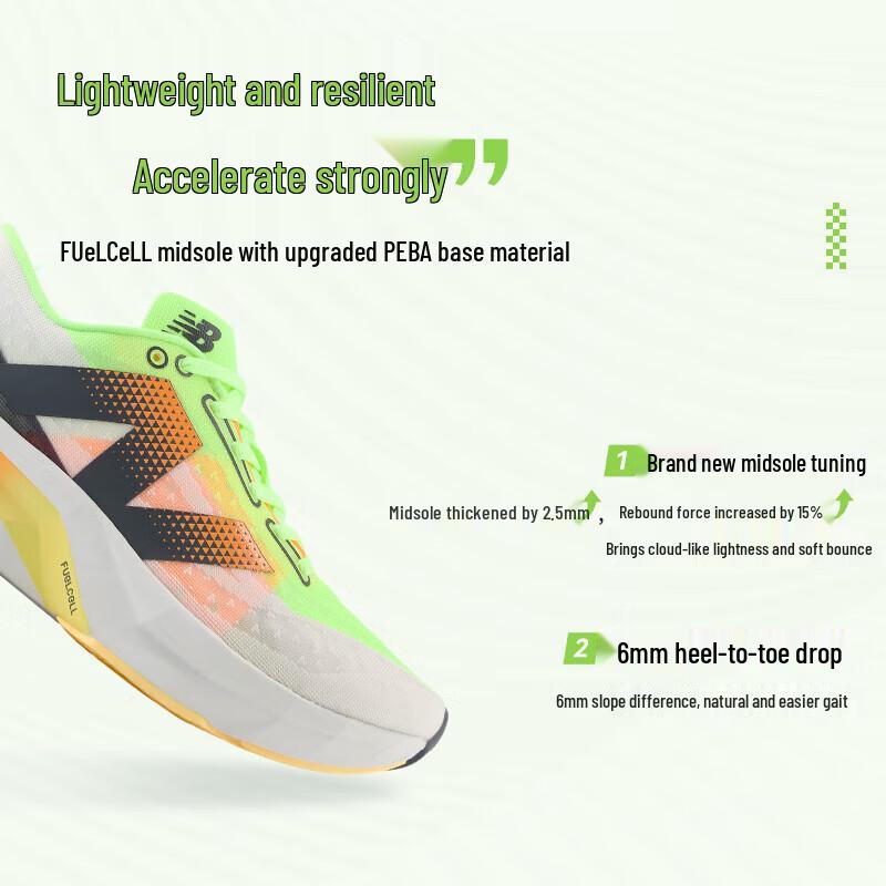 New Balance Мужские кроссовки для скоростных тренировок и бега Rebel v4 MFCXLL4