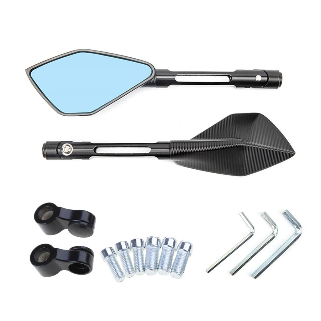 Аксессуары для руля мотоцикла: Боковые зеркала заднего вида Зеркала заднего вида на руль Зеркало с антибликовым покрытием 8/10 мм