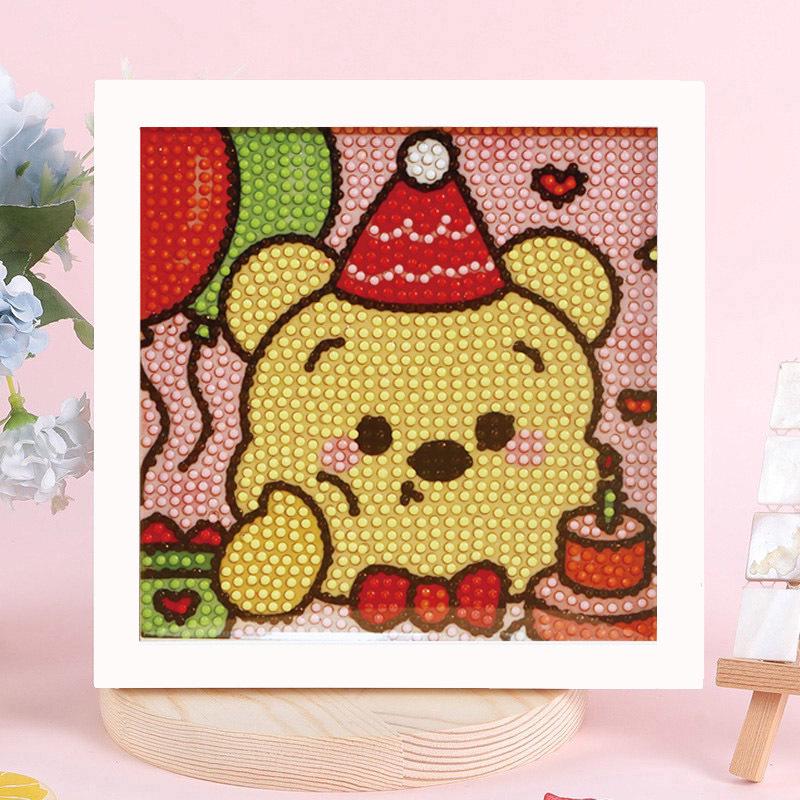 Детская алмазная мозаика Sanrio с наклейками-рамкой - Набор для самостоятельного изготовления, ручная работа, подарок