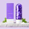 Purple Toothpaste Tablets, Mint Fresh Clean Teeth, Daily Comfort Oral Care, Travel Portable Solid Toothpaste Bits