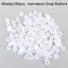 45sets(180pcs) Sewing Accessories Stud Scrapbooking Snap Buttons transparent Press Button Fasteners