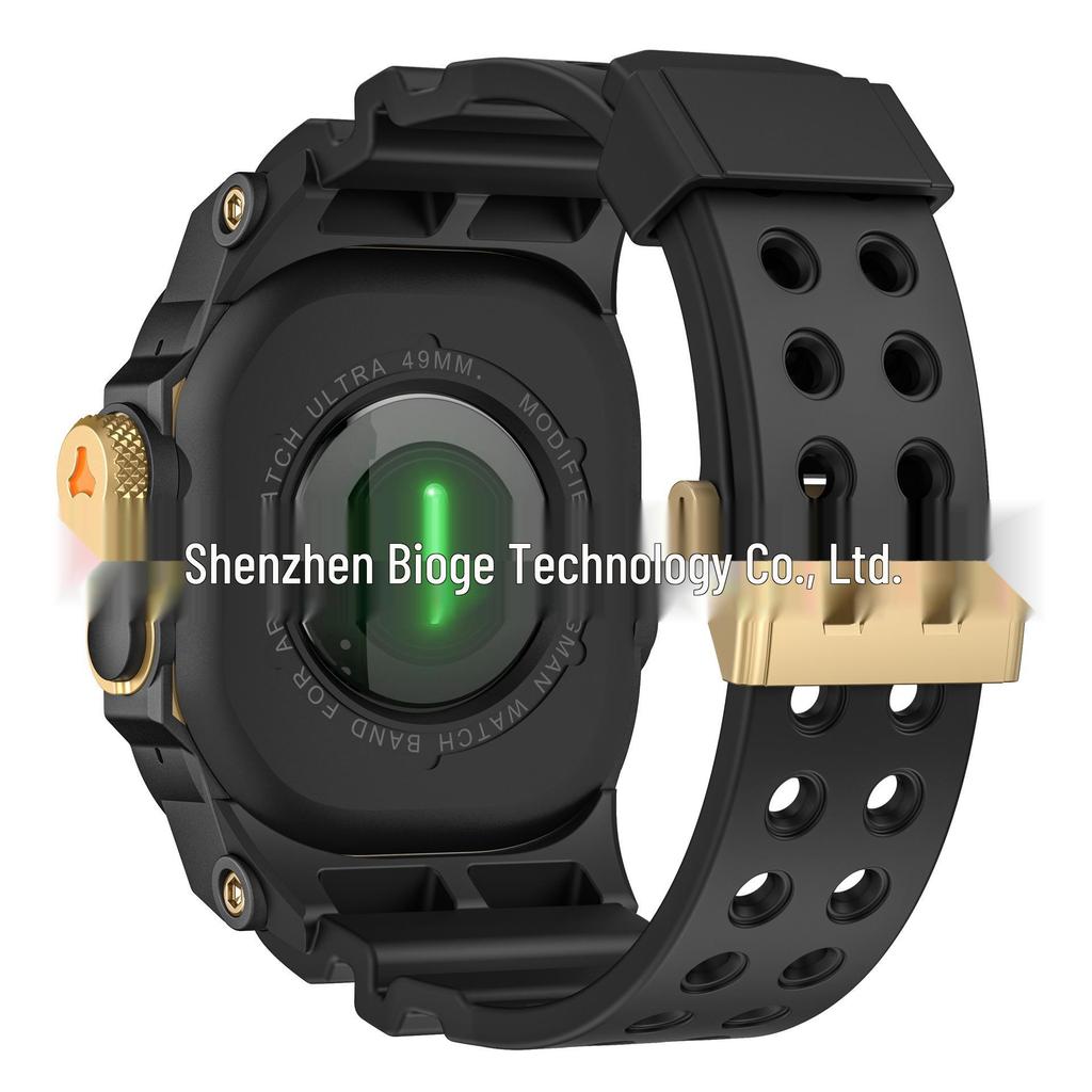 Силиконовый ремешок Apple Ultra: Совместимо с Frogman Half-Wrap Integrated iWatch, Apple Watch.