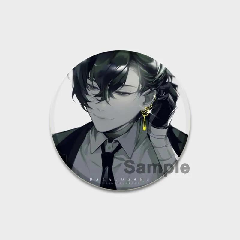 32/44/58MM Аниме значки на лацкан, милые мультяшные броши, значок для сумки шляпы, ювелирные подарки, Накадзима Дазай Осаму Накахара Чуя