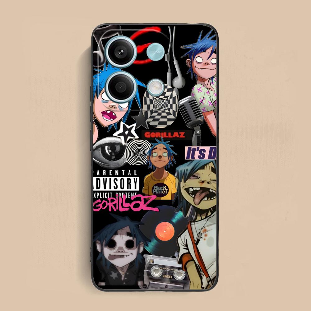 Mobile Gorillaz Phone Case for Xiaomi Redmi Note 14 13 12 11 A5 3 2 1 Pro Plus 4G 5G Colour Printing Pretty Cellphones Cover
