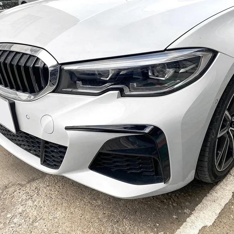 Для BMW G20 G21 G28 318i 320i 325i 330i 330d 330e M Sport - Передние накладки на бампер Губа на бампер Накладка на противотуманную фару Комплект обвеса Тюнинг автомобиля