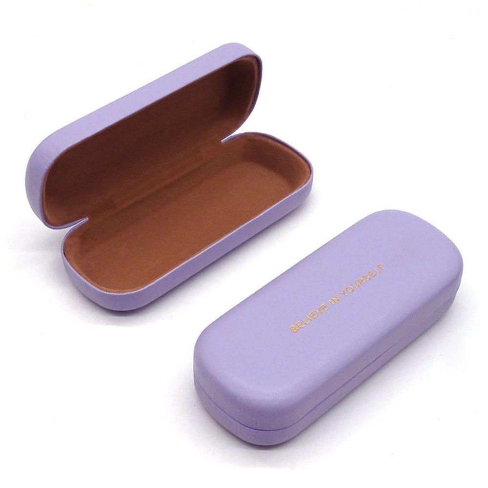 Women Men Portable Waterproof Eyeglasses Case Large Capacity Glasses Box PU Leather