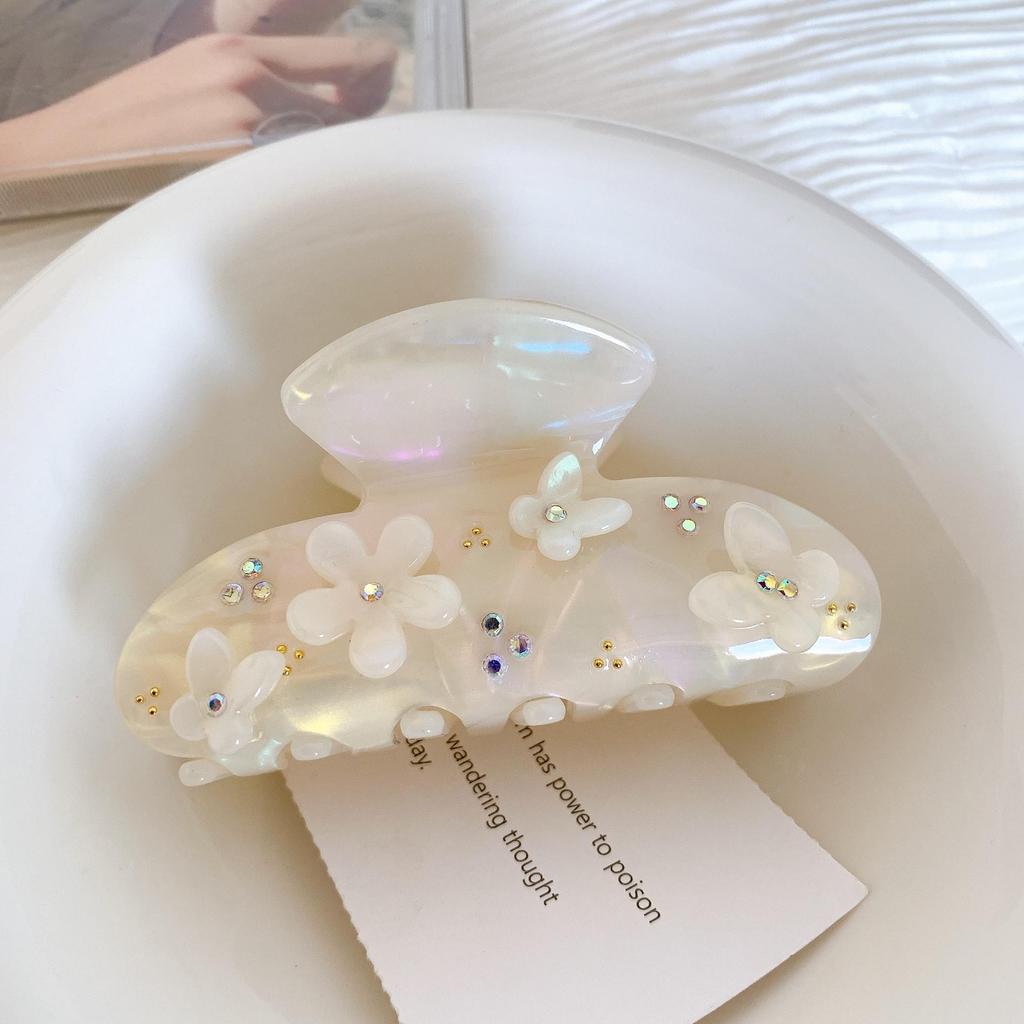 Корейская шпилька из ацетата «Темперамент»: Заколка-бабочка со стразами - креативная заколка-акула для милой девушки