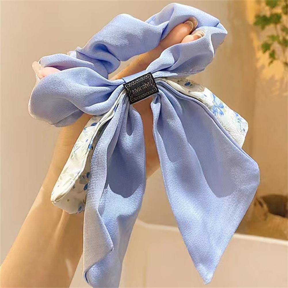 Резинки для волос с принтом для женщин и девочек, резинки для волос с бантом, повязки на голову, резинки для волос, держатели для хвостиков, аксессуары для волос