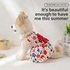 Small Dog Floral Princess Skirt Cat Teddy Than Skirt Dog Bow Skirt Dog